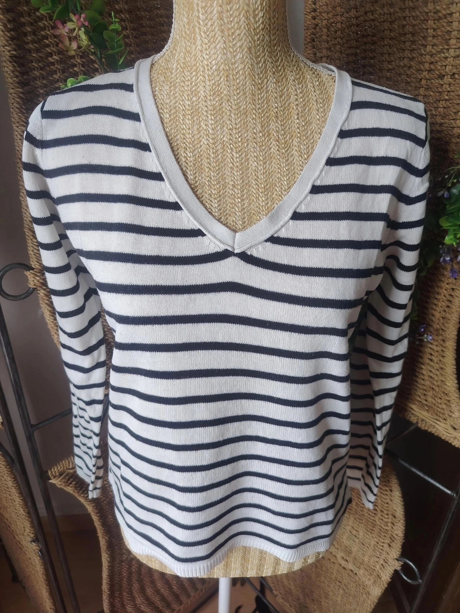 Suéter ligero a rayas para mujer talla 36 Sweewë – photo 2